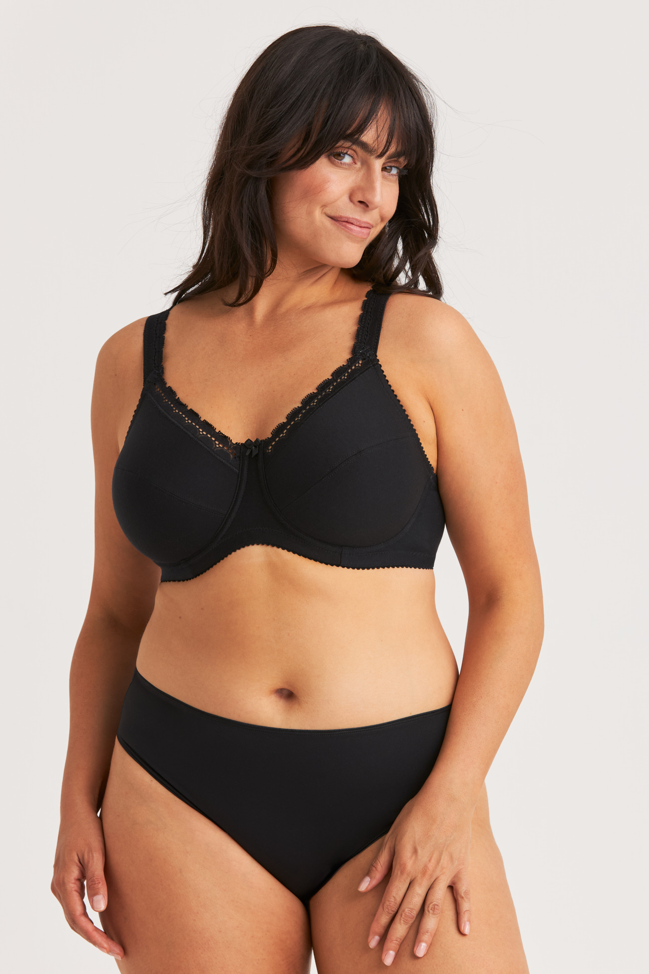 Organic Cotton T-shirt bra - Moulded cotton bra made of organic