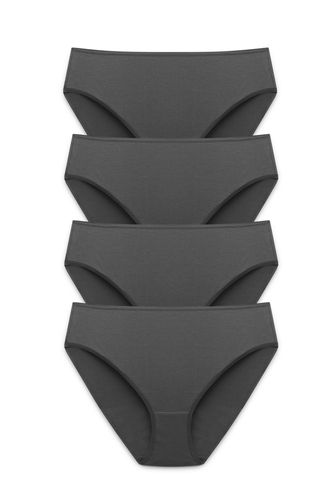 4-pack Basic Cotton tai panty white