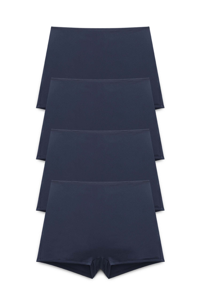 4-pack Recycled Comfort shorty panty dark blue