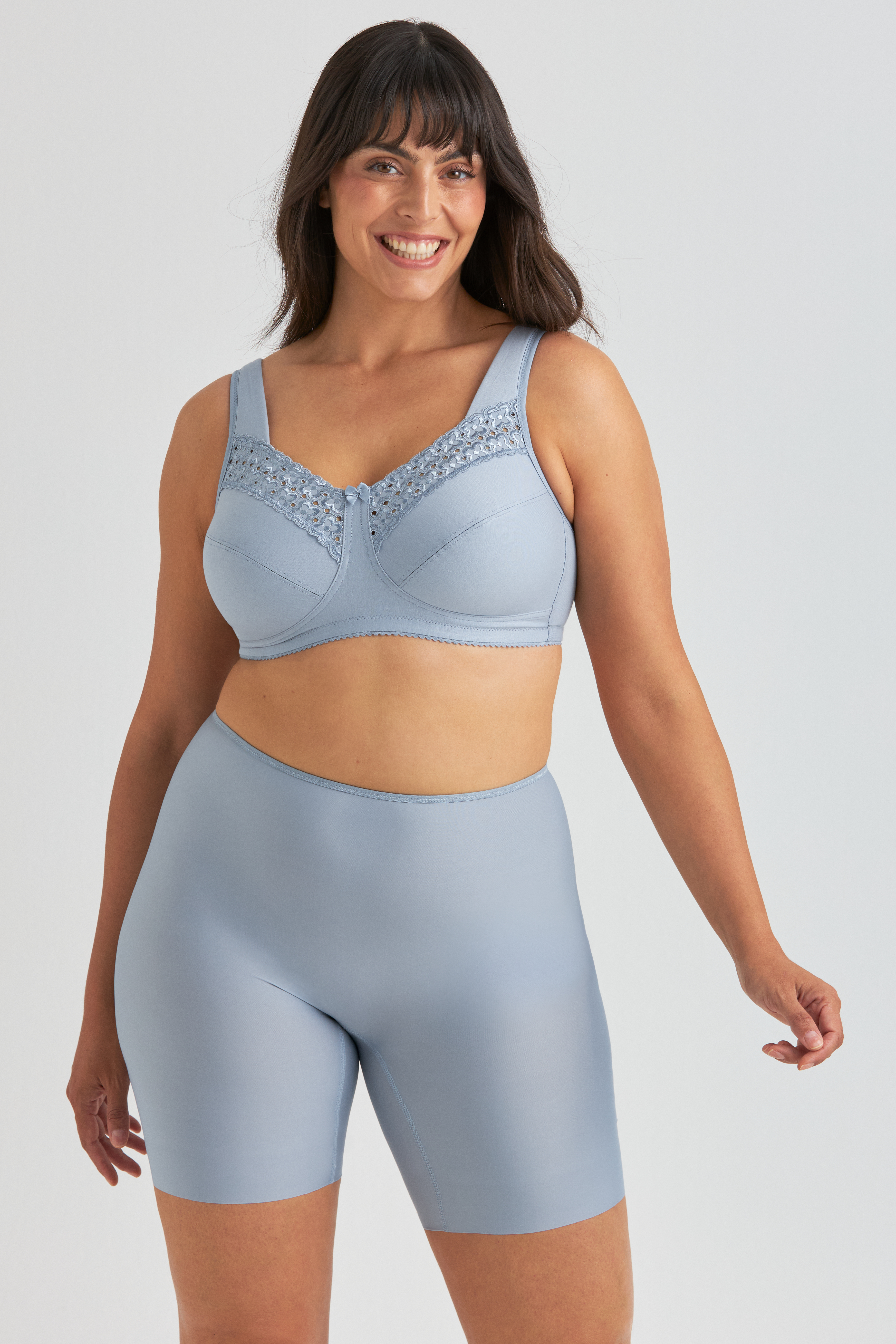 Broderie Anglaise bra – comfortable non-wired cotton bra – Miss Mary