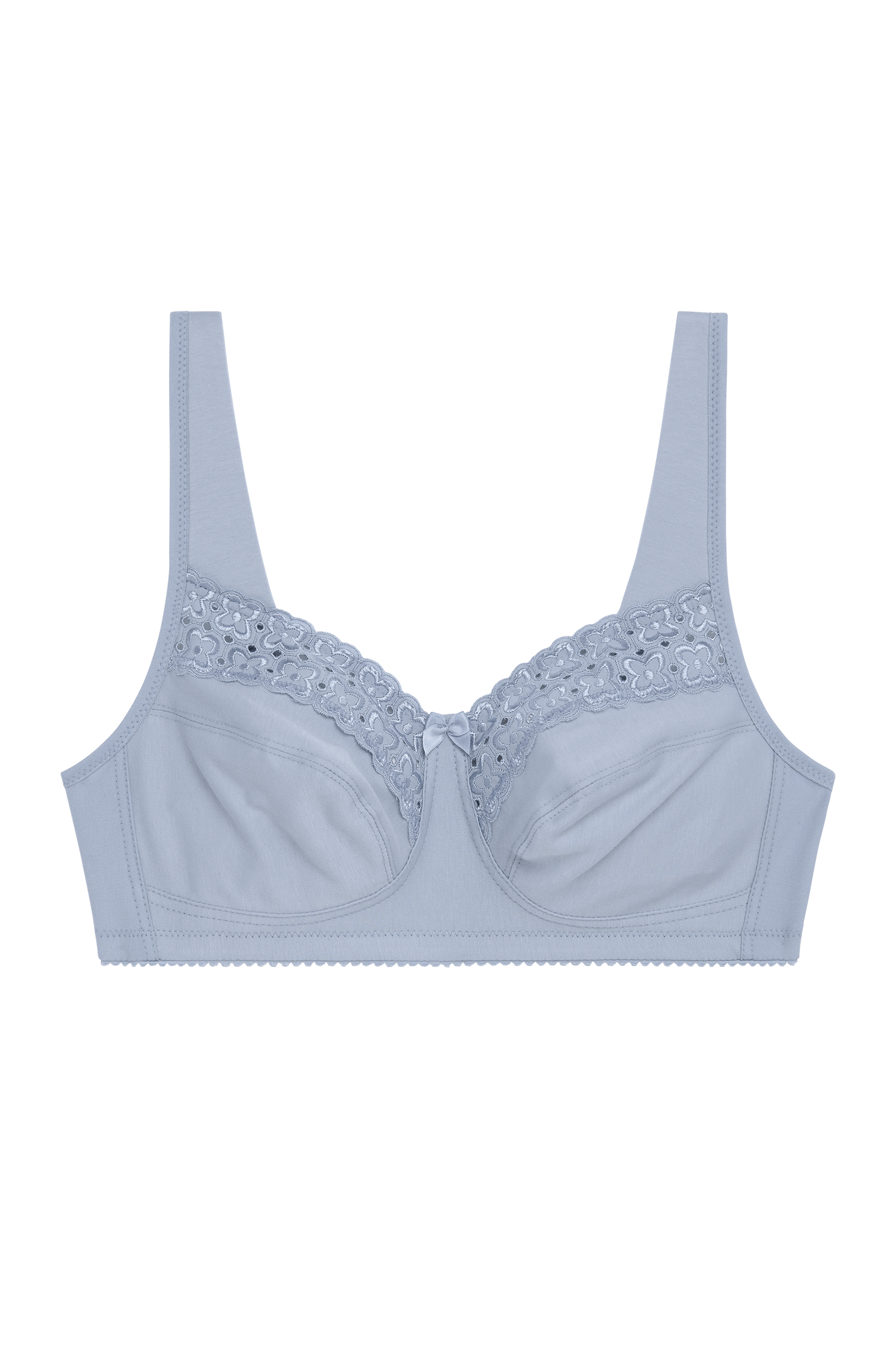 Broderie Anglaise bra – comfortable non-wired cotton bra – Miss Mary