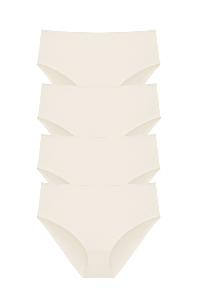 4-pack Recycled Comfort midi panty champagne