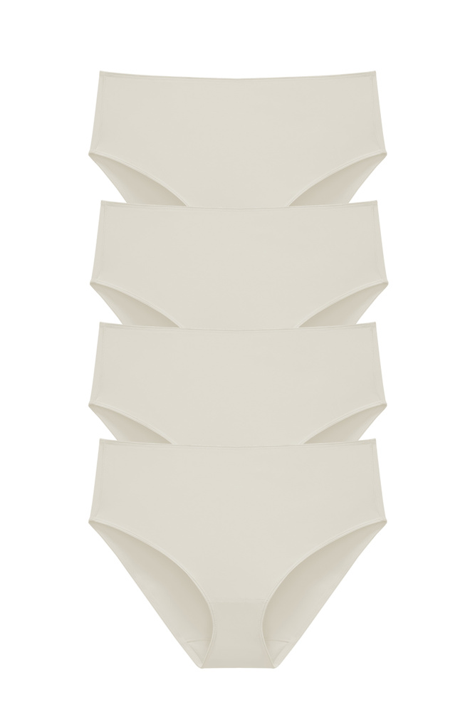 4-pack Recycled Comfort midi panty champagne