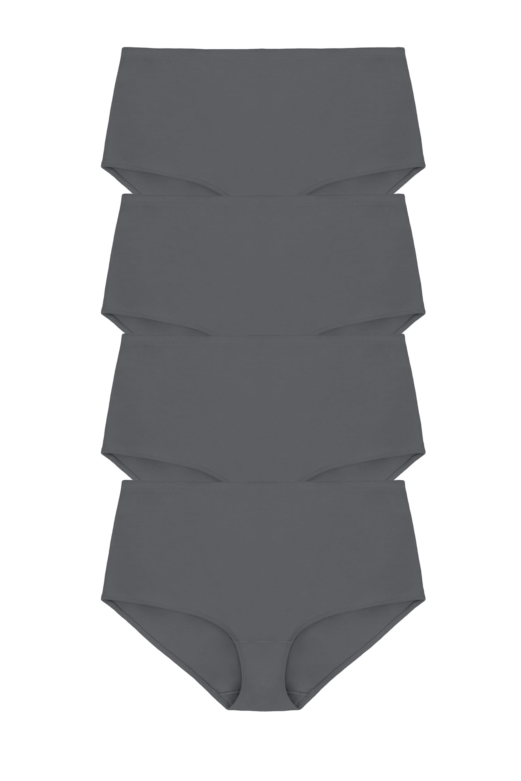 Lot de 4 Culotte maxi ORGANIC COTTON Gris Foncé