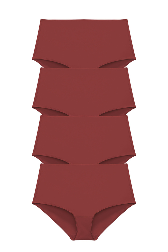 4-pack Recycled Comfort maxi panty red